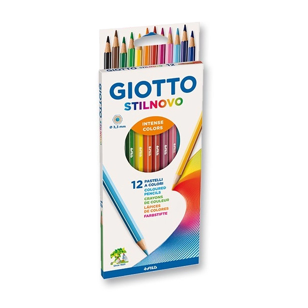 Набор карандашей цветных Giotto Stilnovo, 3.3 мм, 12 цветов