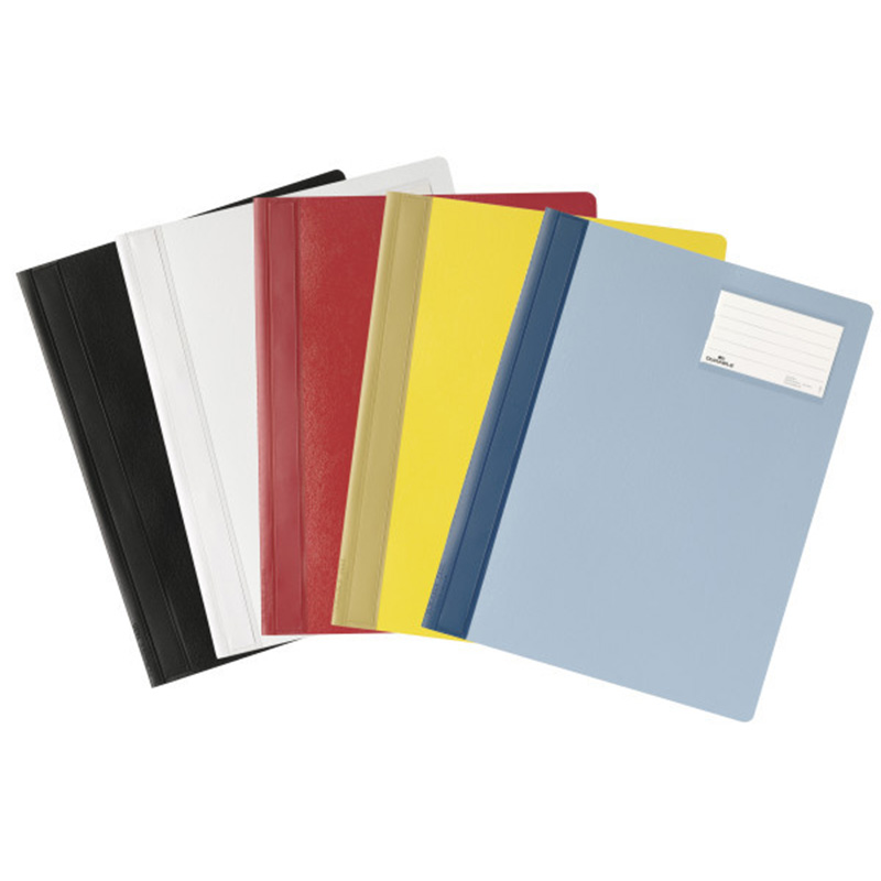 Папка - скоросшиватель для документов Durable, с карманом для маркировки, A4+, ПВХ
