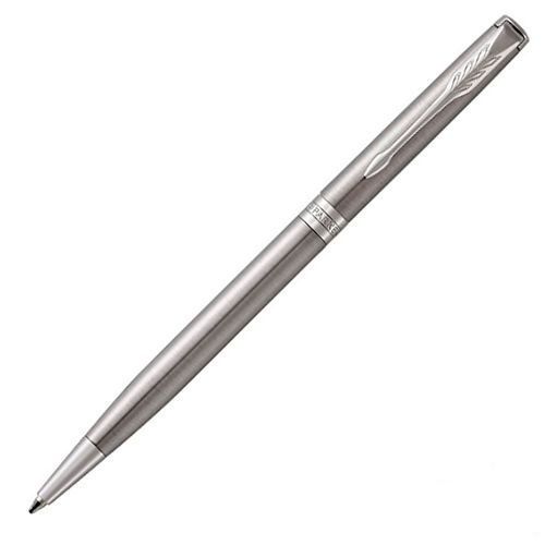 Ручка шариковая Parker Sonnet Slim Stainless Steel CT, толщина линии М, палладий