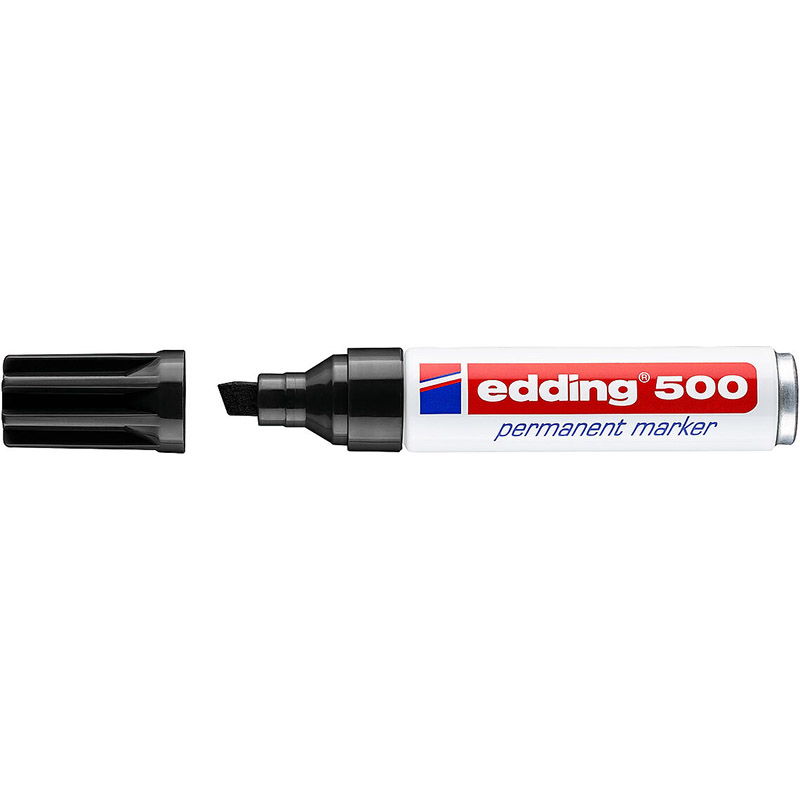 Маркер перманентный edding 500, скошенный наконечник, 2-7 мм