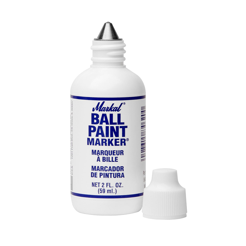 Маркер лаковый Markal Ball Paint Marker, металлический шариковый наконечник, от -46 до +66°С, 3 мм